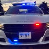 POLICE cruiser with lights